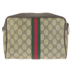 Gucci Vintage Sherry Clutch Beige Brown