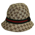 Gucci Hat L Khaki Green Red GG Pattern Sherry