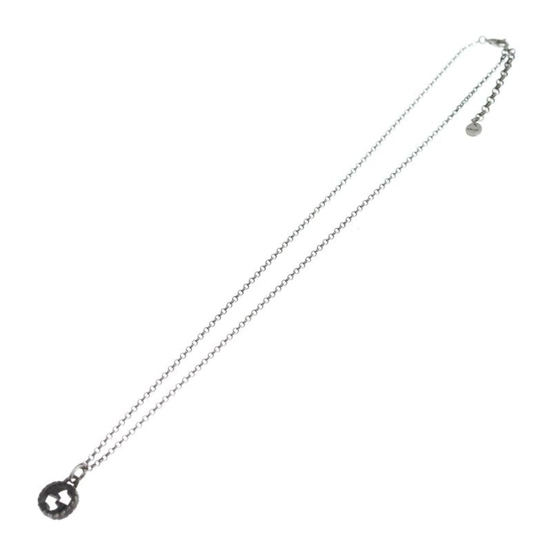 Gucci Interlocking Necklace Silver Pendant