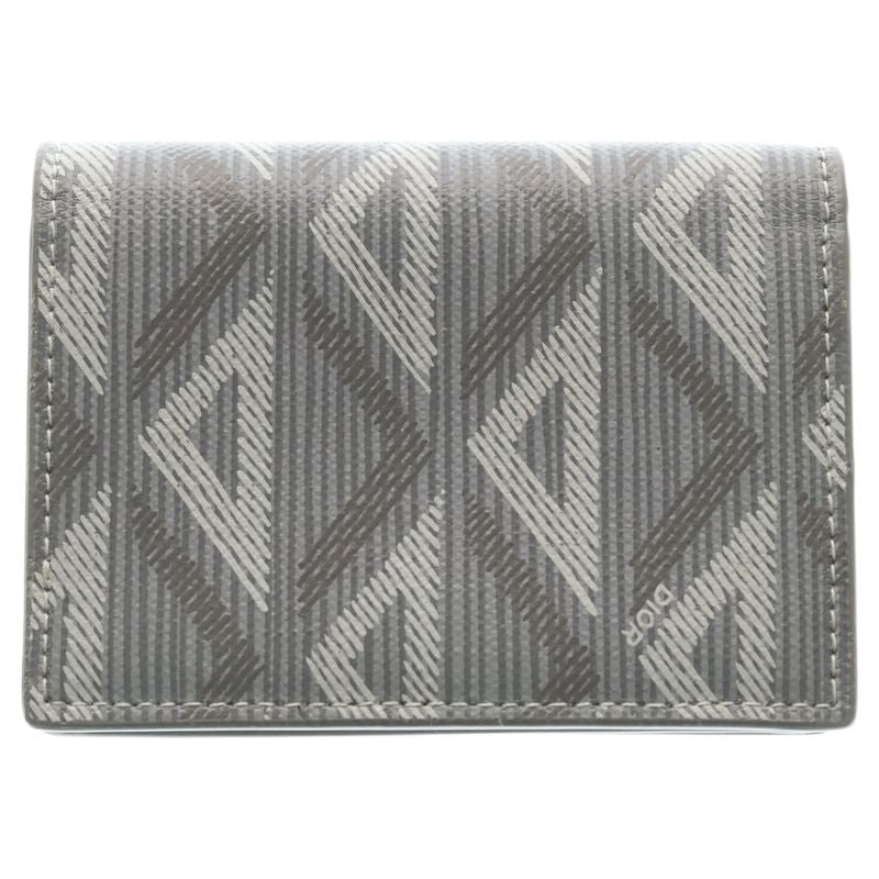 Dior CD Diamond Card Case Business Holder Gray