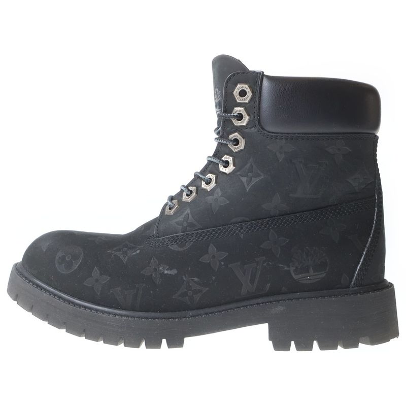 Louis Vuitton Timberland Ankle Boots Black Nubuck