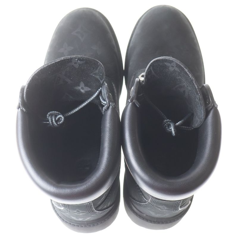 Louis Vuitton Timberland Ankle Boots Black Nubuck