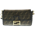 Fendi Zucca Mamba Bucket 2-Way Shoulder Bag Canvas Leather