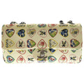 Chanel Valentine Chain Shoulder Bag Multicolor Canvas Silver