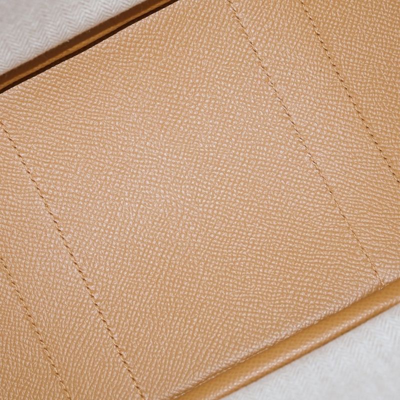Hermes Garden Party TPM Sesame Epsom Leather Tote Silver Brown