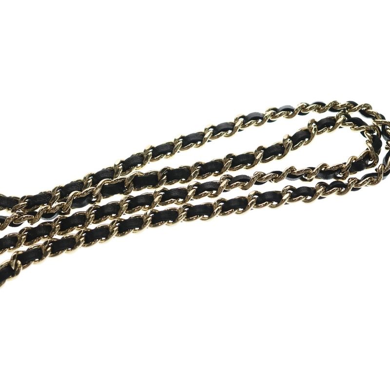 Chanel Quilted Lambskin Leather CC Logo Chain Shoulder Bag Gold