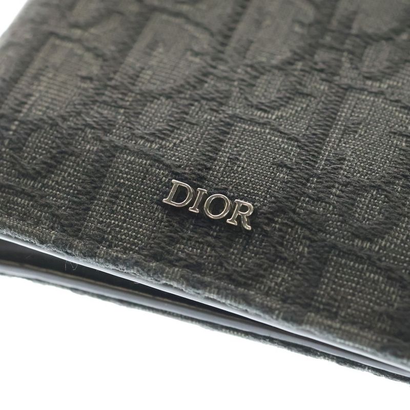 Dior Wallet Bifold with Coin Case Black