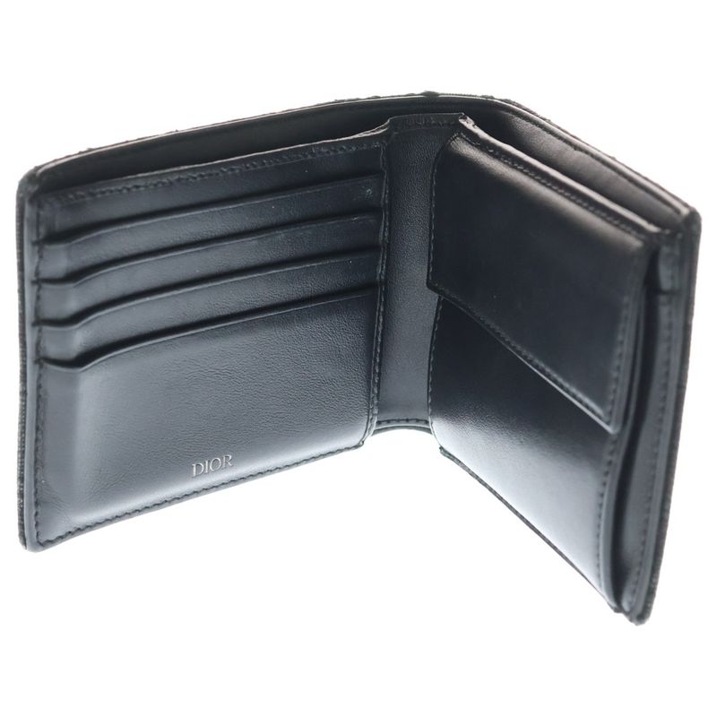 Dior Wallet Bifold with Coin Case Black