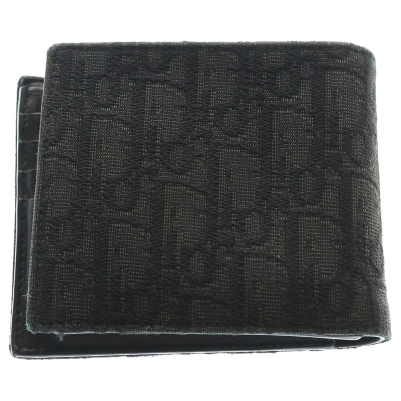 Dior Wallet Bifold with Coin Case Black