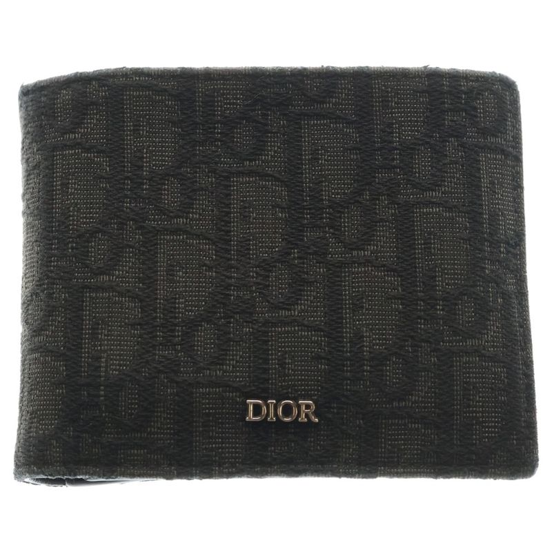 Dior Wallet Bifold with Coin Case Black