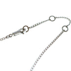 Celine Triomphe Rhinestone Necklace Silver