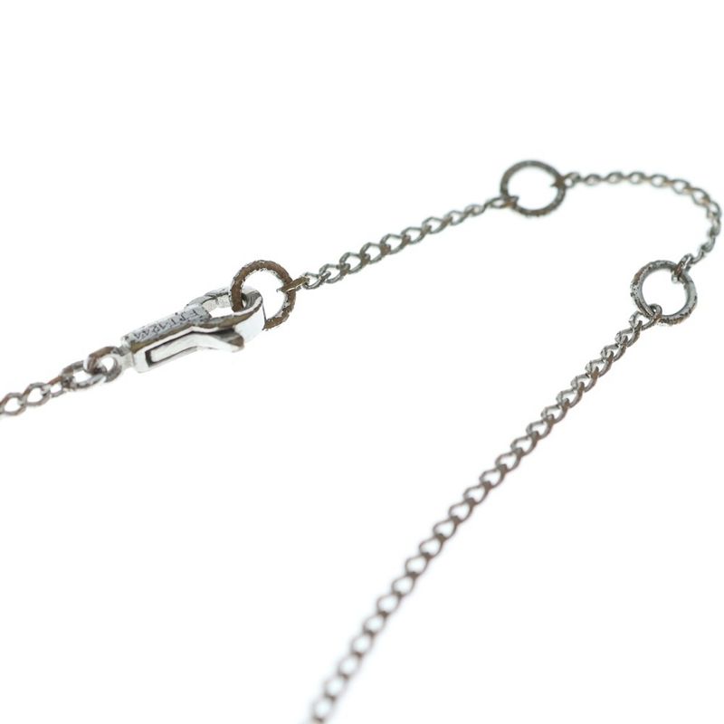 Celine Triomphe Rhinestone Necklace Silver