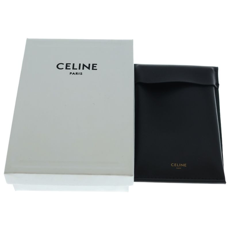 Celine Triomphe Rhinestone Necklace Silver
