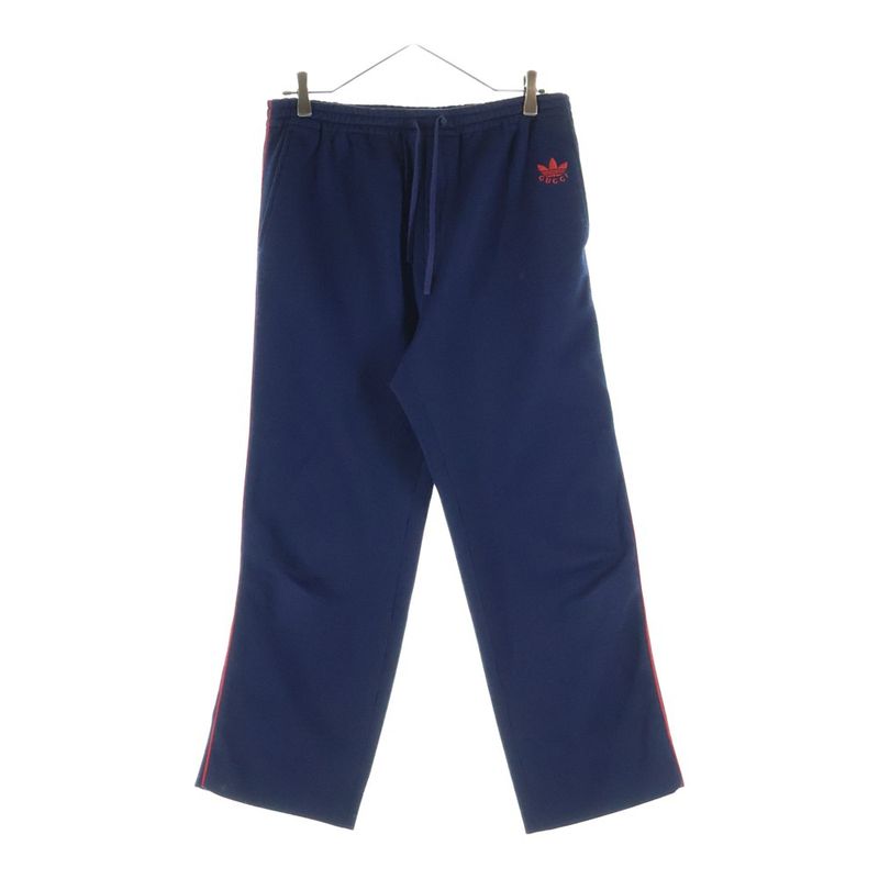 Gucci Adidas Logo Embroidery Easy Track Pants Navy Zajrv