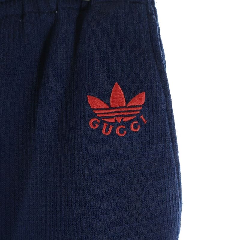Gucci Adidas Logo Embroidery Easy Track Pants Navy Zajrv