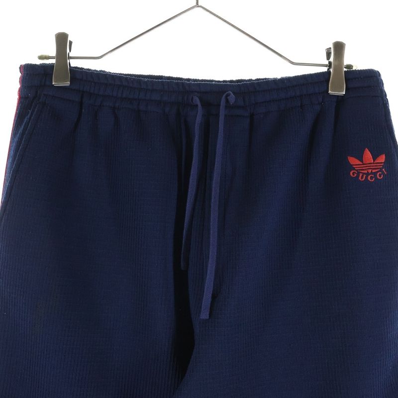 Gucci Adidas Logo Embroidery Easy Track Pants Navy Zajrv