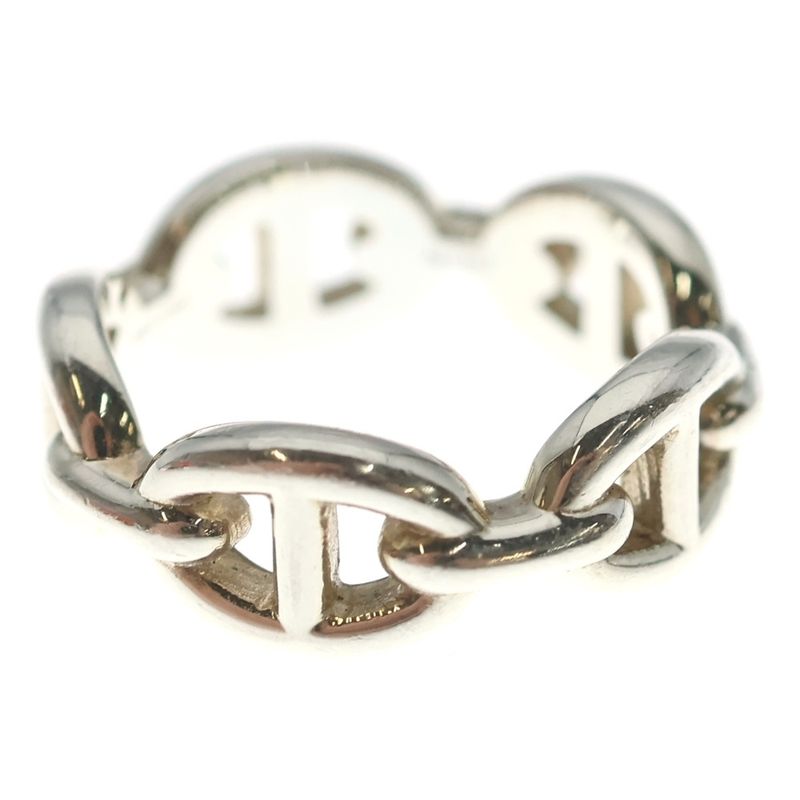 Hermes Chaine D'ancre Ring Silver