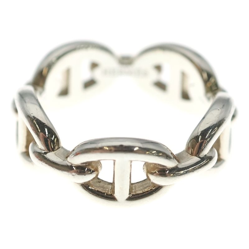 Hermes Chaine D'ancre Ring Silver