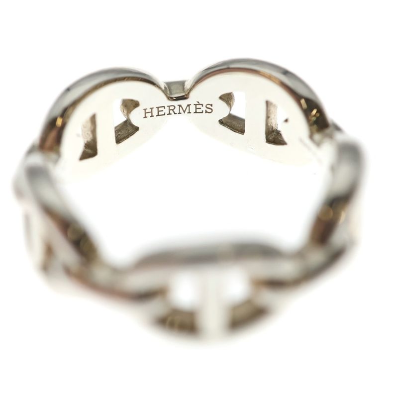 Hermes Chaine D'ancre Ring Silver