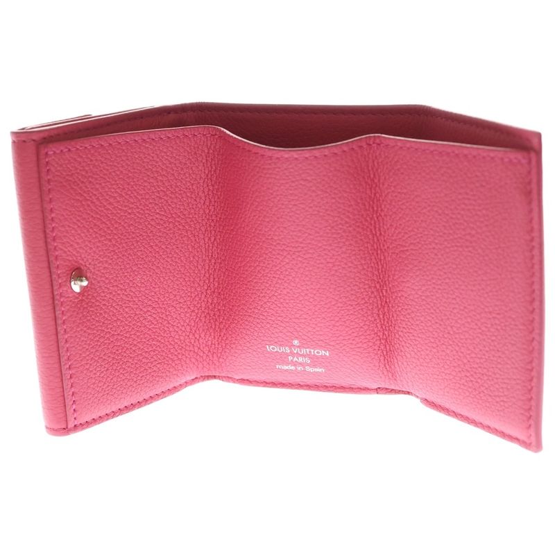 Louis Vuitton Portefeuille Lock Mini Compact Wallet Trifold Coin Case