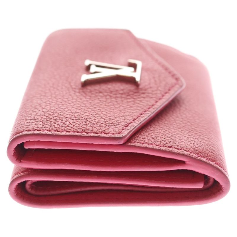 Louis Vuitton Portefeuille Lock Mini Compact Wallet Trifold Coin Case