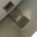 Celine Classic Box Silver Leather Shoulder Bag Light Blue