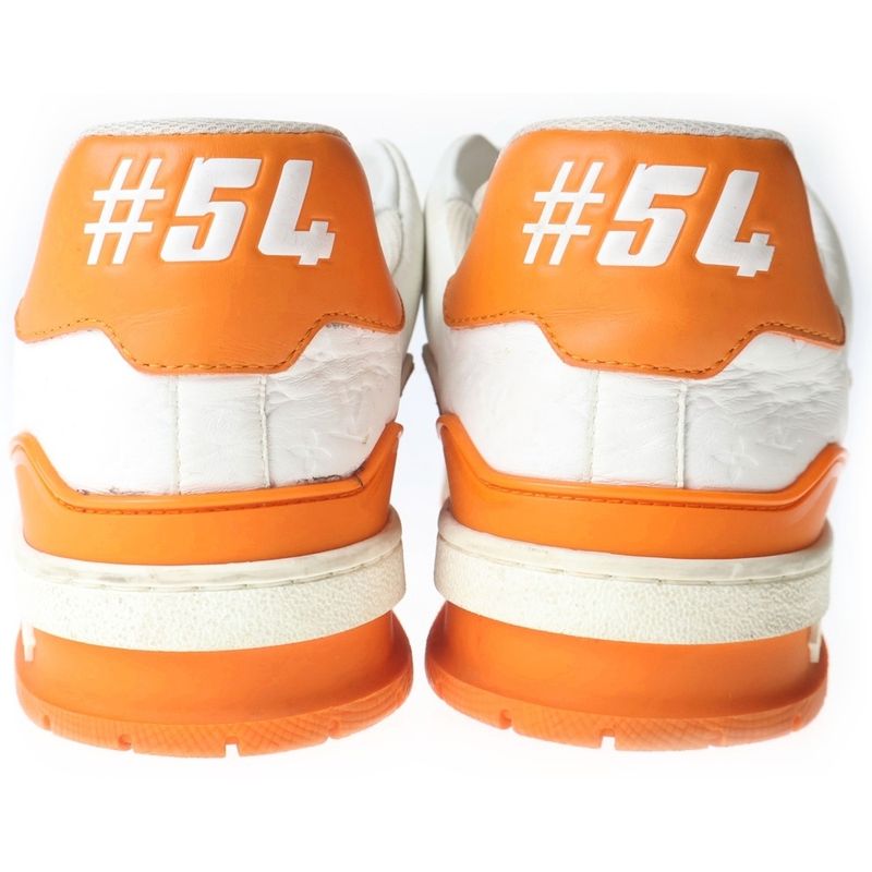 Louis Vuitton LV Trainer Sneaker White Orange