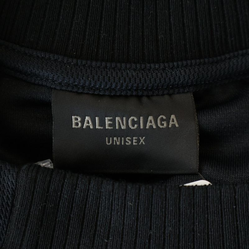 Balenciaga Paris Soccer Technical Jersey Short Sleeve T-Shirt Cut