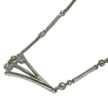 Dior Necklace Silver Clear