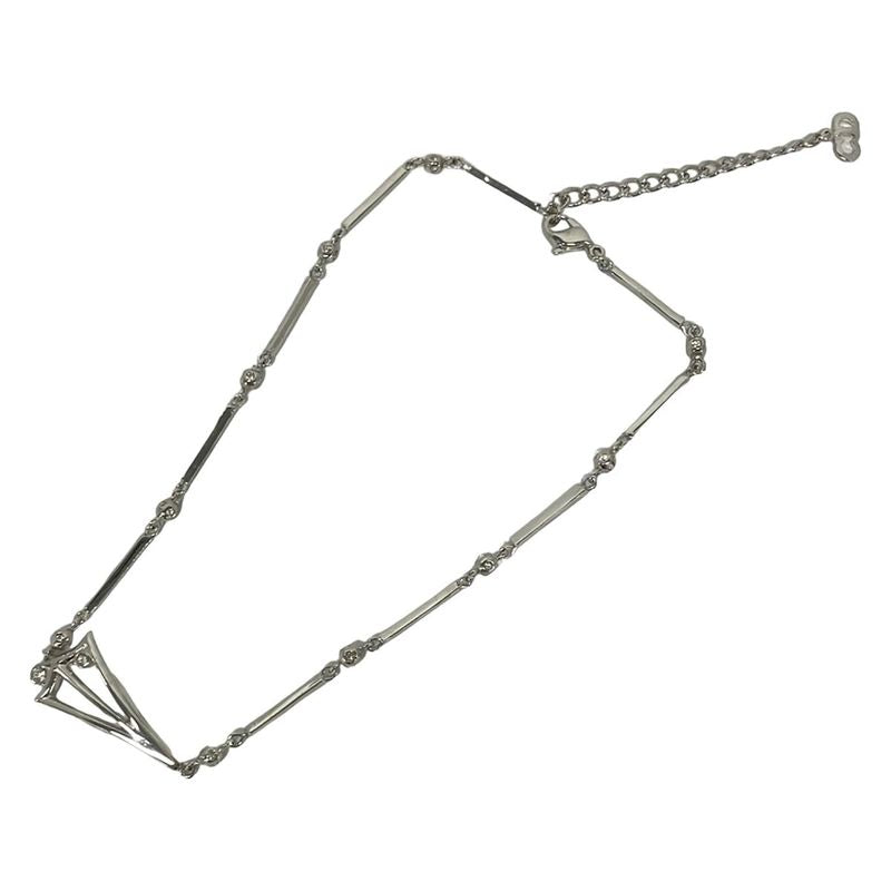 Dior Necklace Silver Clear
