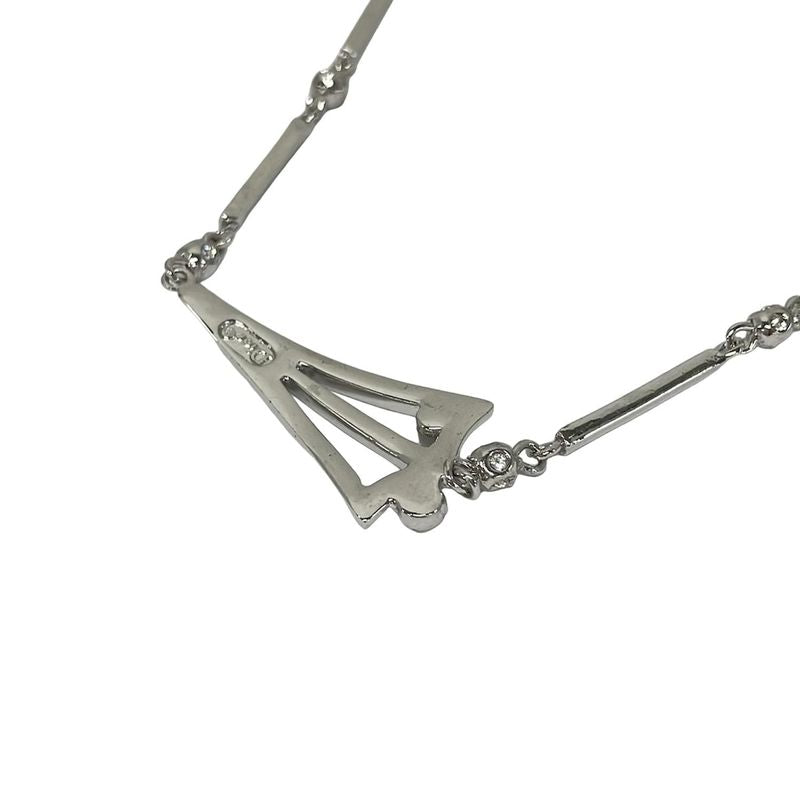 Dior Necklace Silver Clear