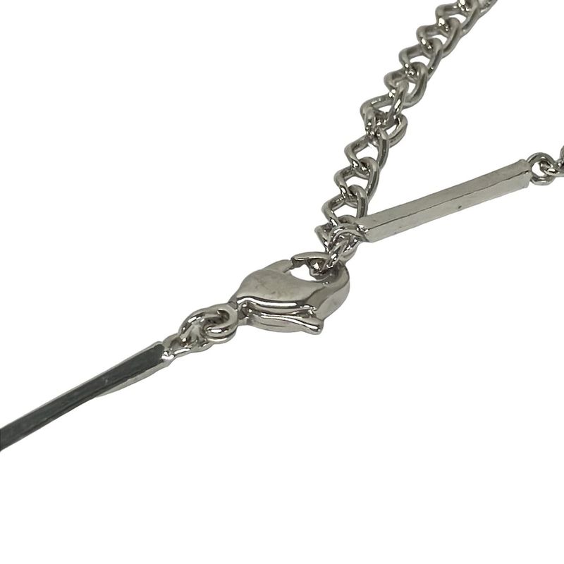 Dior Necklace Silver Clear