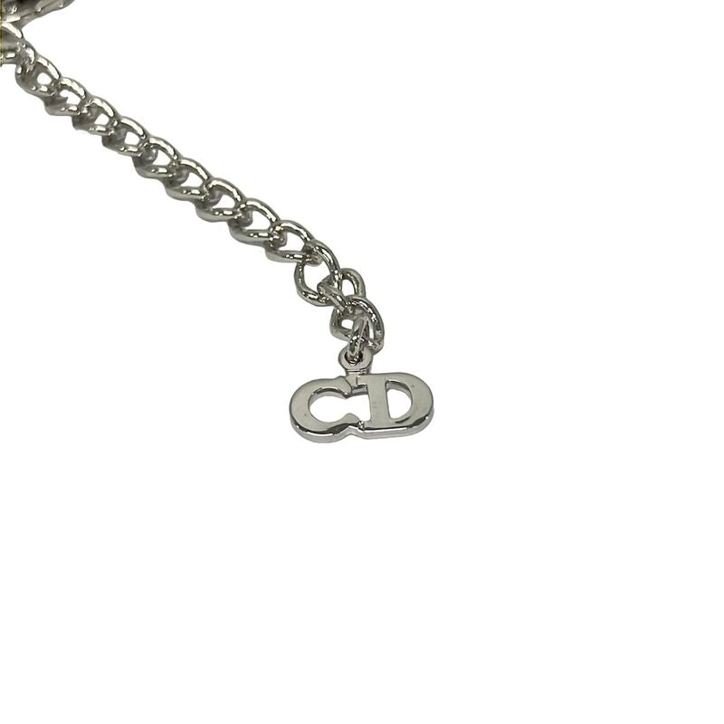 Dior Necklace Silver Clear