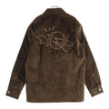 Dior Cactusjack Embroidered Velvet Oversize Long Sleeve Shirt