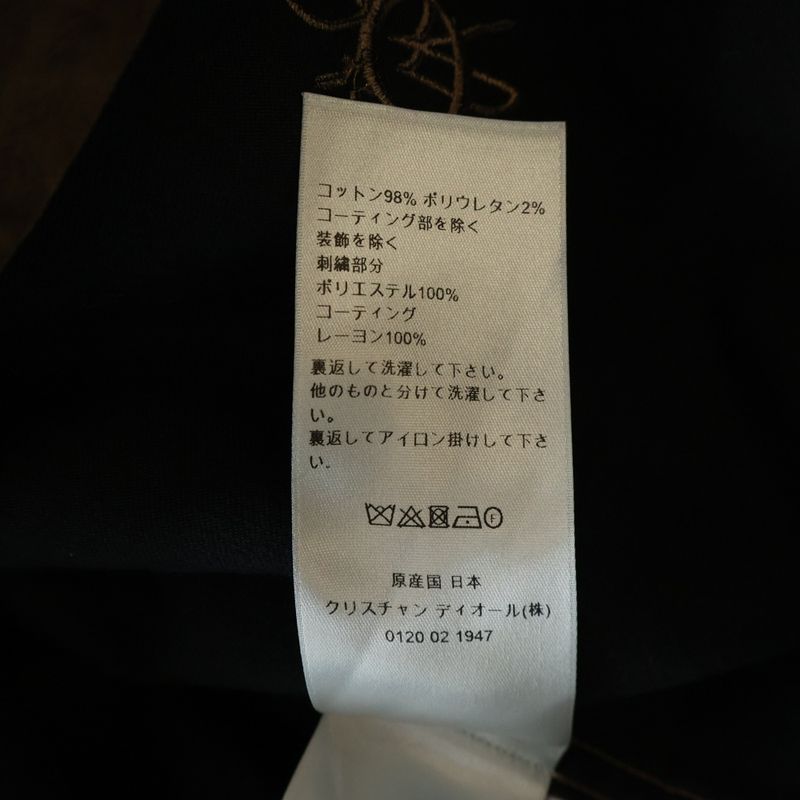 Dior Cactusjack Embroidered Velvet Oversize Long Sleeve Shirt