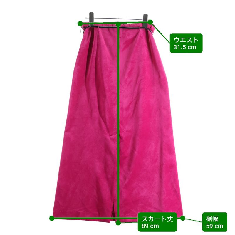 Gucci Belted Velour Velvet Skirt Pink