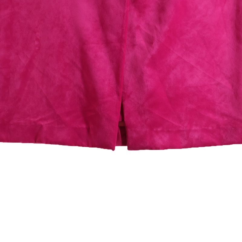 Gucci Belted Velour Velvet Skirt Pink