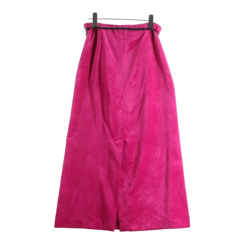 Gucci Belted Velour Velvet Skirt Pink