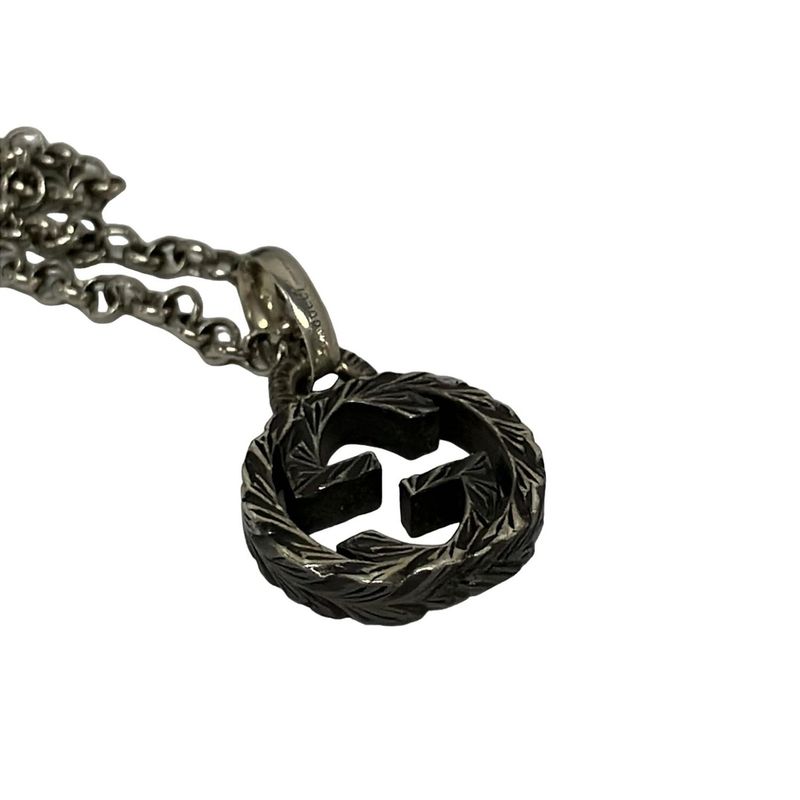 Gucci Necklace Interlocking Silver