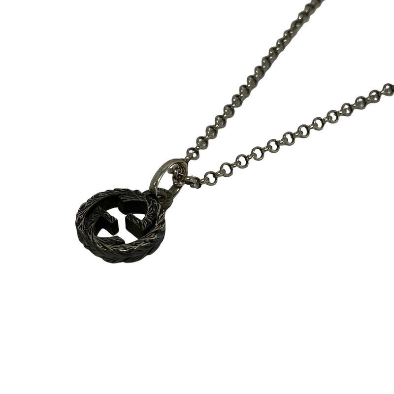 Gucci Necklace Interlocking Silver
