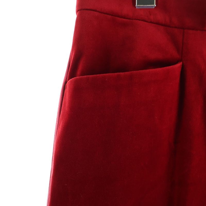 Gucci Velour Velvet Trousers Pants Red
