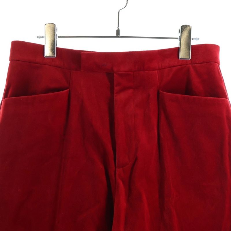Gucci Velour Velvet Trousers Pants Red