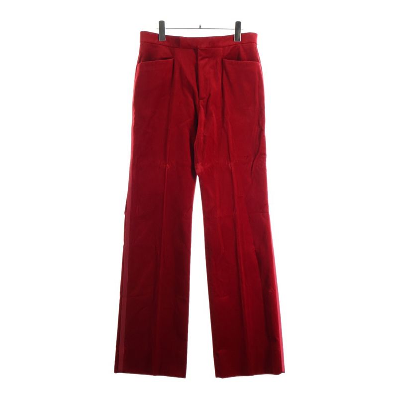 Gucci Velour Velvet Trousers Pants Red