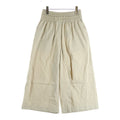 Loewe Anagram Embroidery Double Waist Trousers Wide Pants Beige