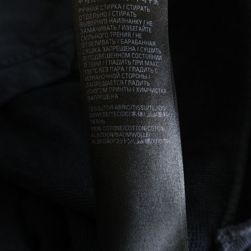 Balenciaga Tape Type Ripped Pocket Hoodie Tee Pullover Black Sweater