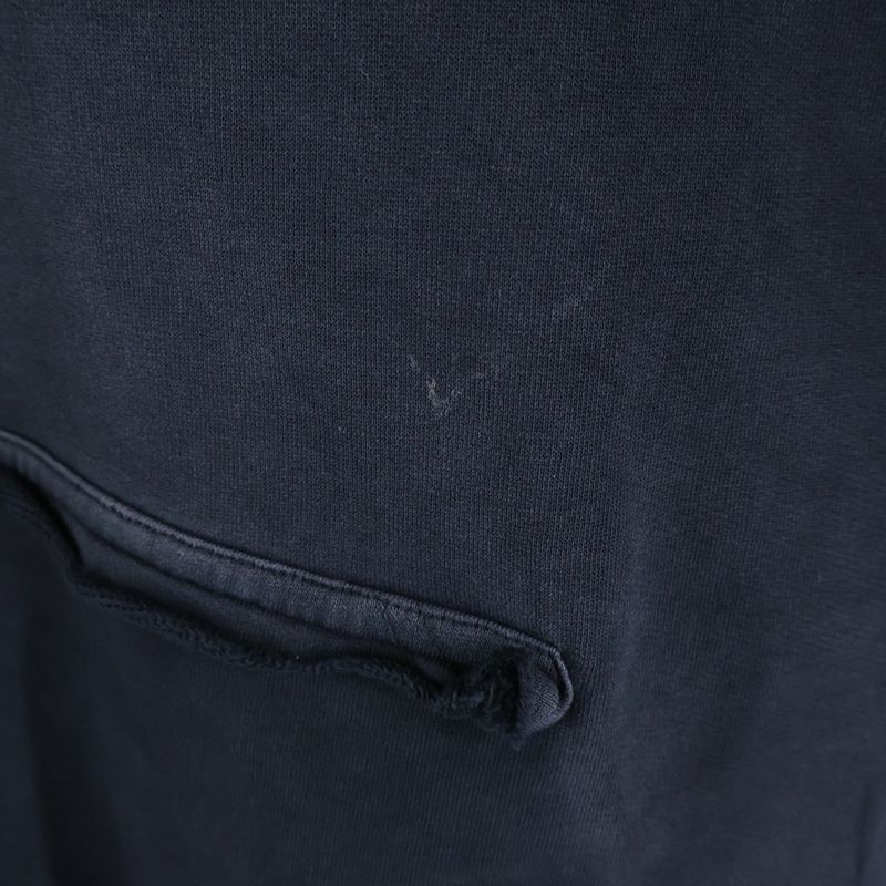 Balenciaga Tape Type Ripped Pocket Hoodie Tee Pullover Black Sweater
