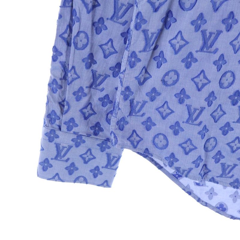 Louis Vuitton Monogram All Over Jacquard Chambray Shirt