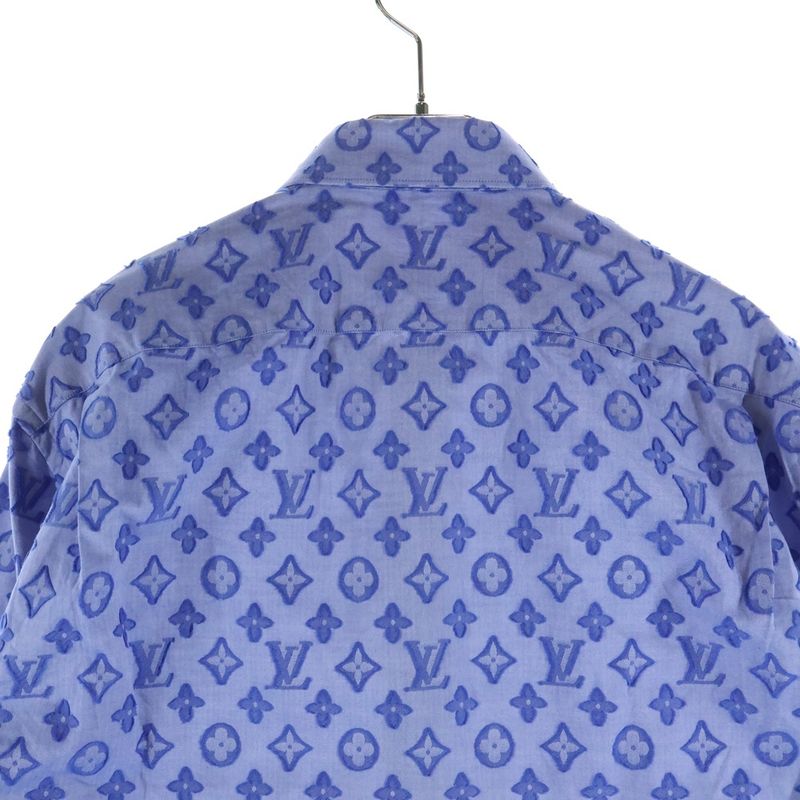 Louis Vuitton Monogram All Over Jacquard Chambray Shirt