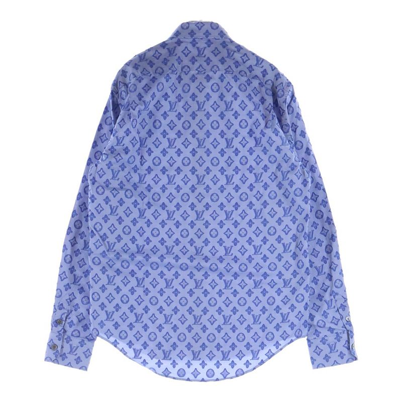 Louis Vuitton Monogram All Over Jacquard Chambray Shirt