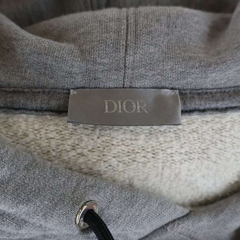 Dior Couture Embroidered Relax Fit Hoodie Logo Sweater